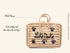 Pet Travel Bag | Personalized Dog Toy Basket